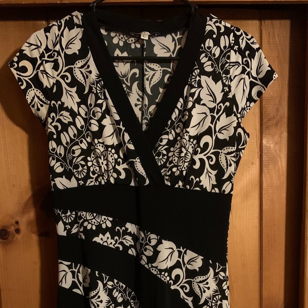 Moa Moa Black and White Dress